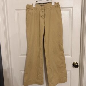 Bitten High Rise Chino Trousers Women's Wide Leg Size 10 GUC